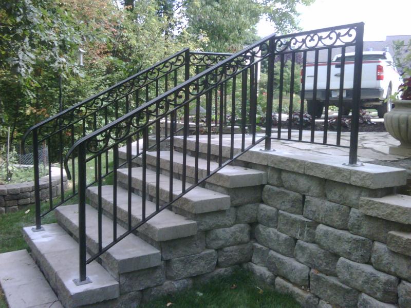 RAILINGS FOR GARDEN:STAIRCASE:METAL FIRE STAIRCASE:HAND RAILS