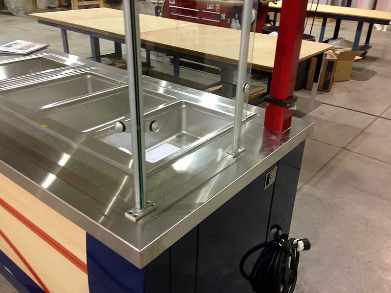 STAINLESS STELL WALL CLADDING:SHELVES:TABLES:COUNTERS FOR SHOPS